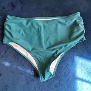 Zaful high waist teal bottom swimsuit